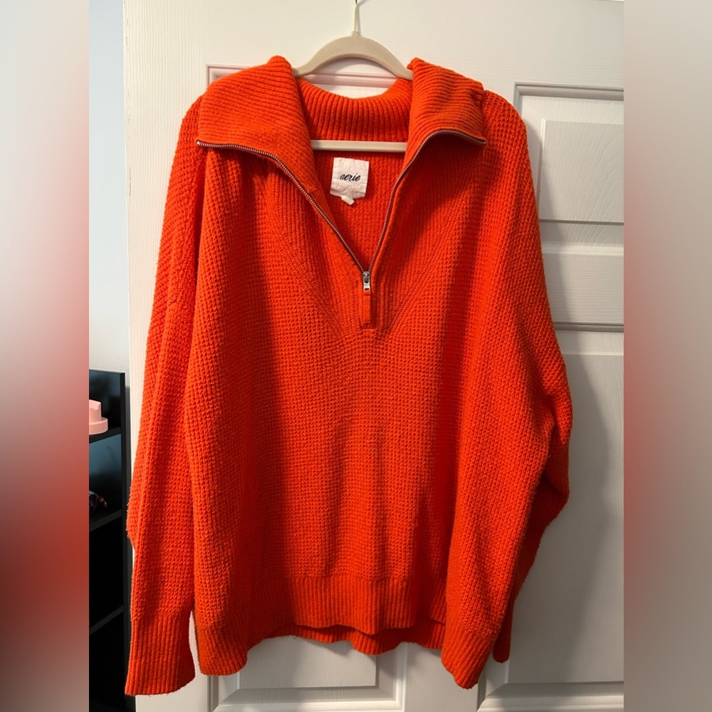 Aerie oversized quarter zip